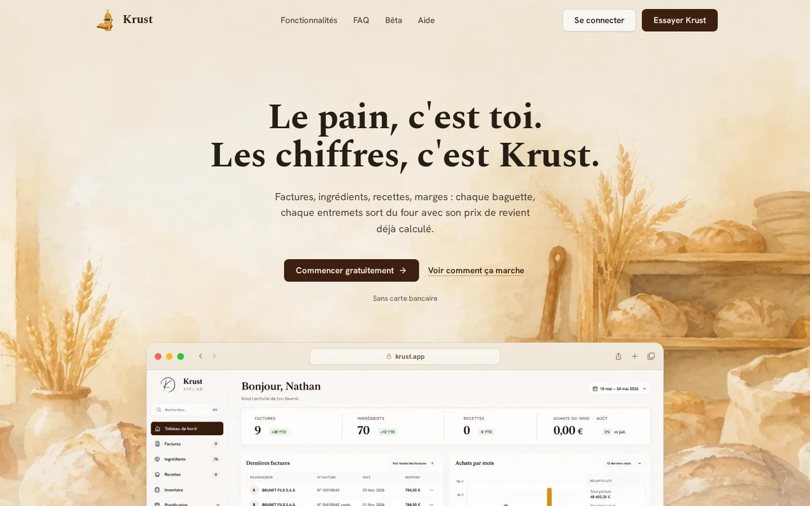 Krust, Vertical SaaS · Food