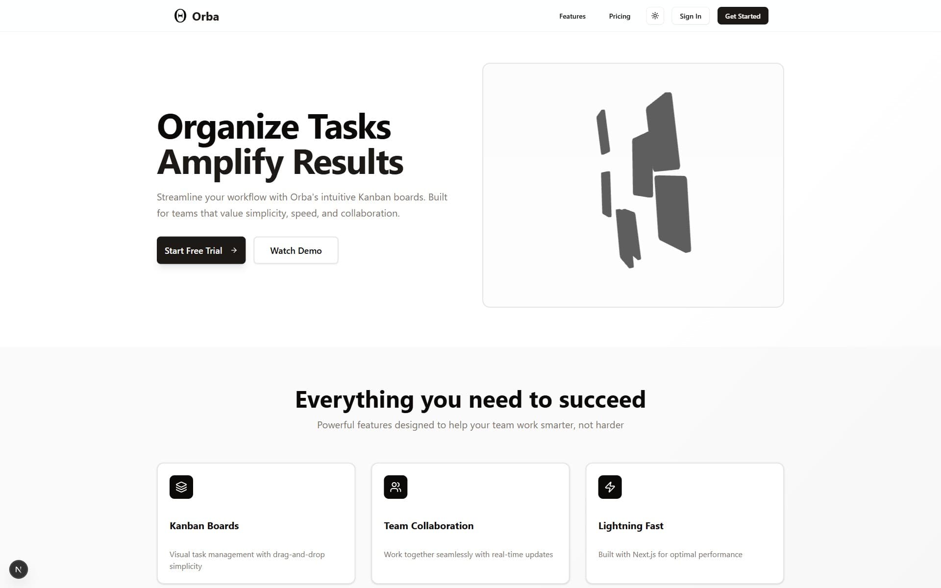 Orba, SaaS · Indie product, before